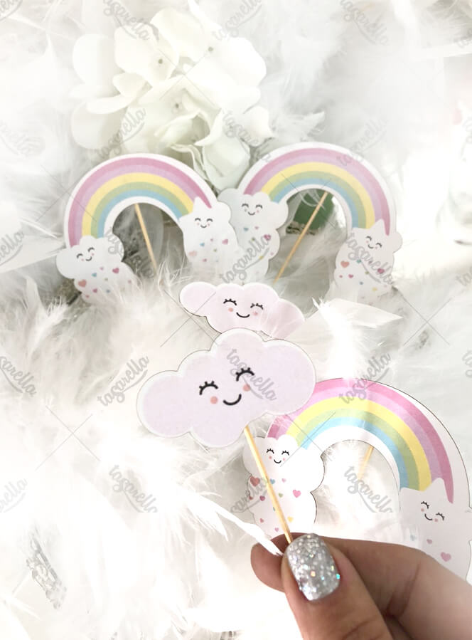 bulut-temalı-cupcake-süsleri