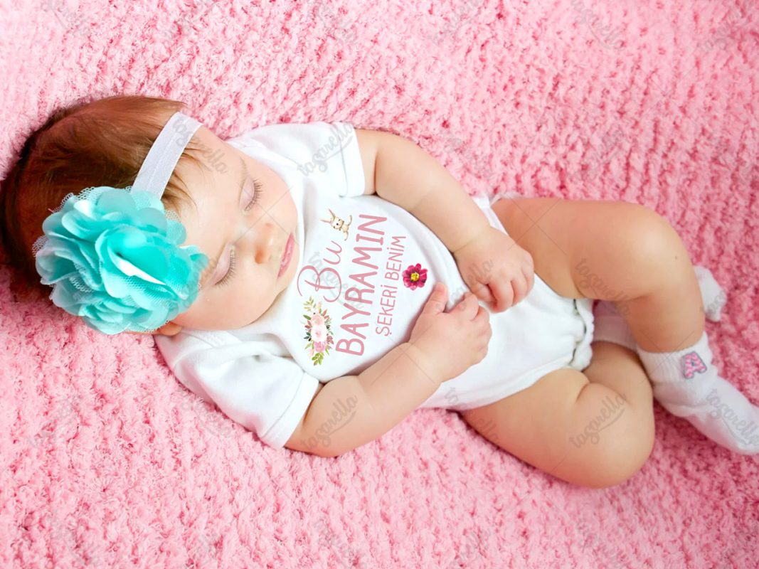 Bayrama Özel Kız Bebek Zıbın Tasarella