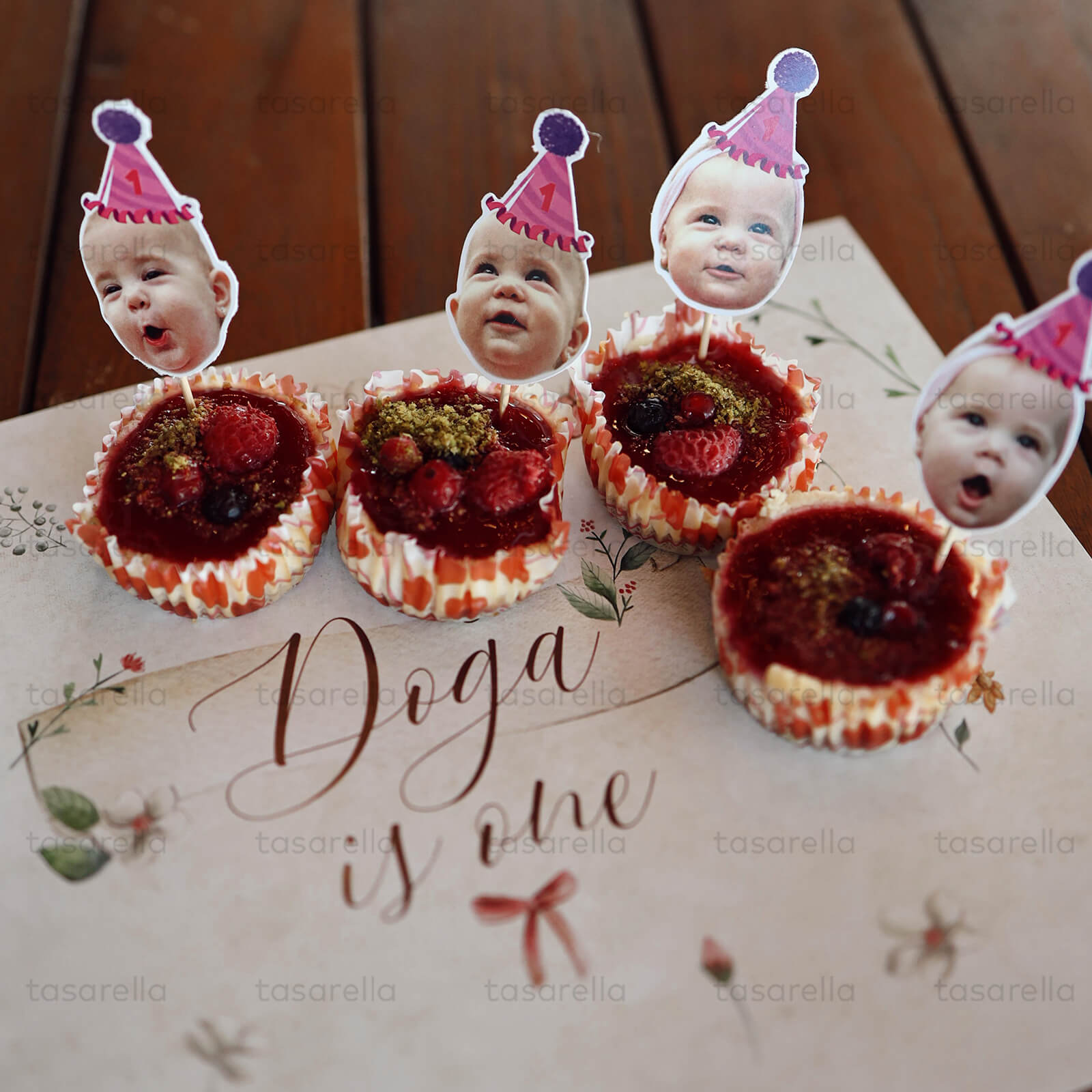 cicek temalı amerikan servis