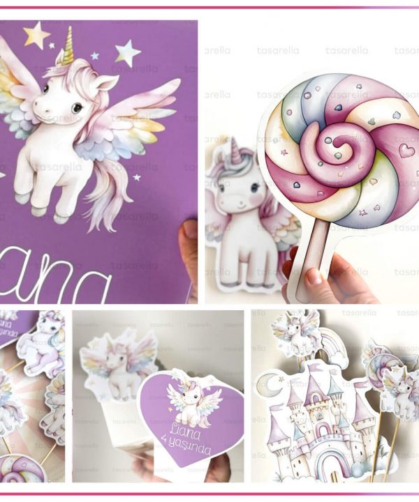 Tatlı Unicorn Parti Tema Konsepti