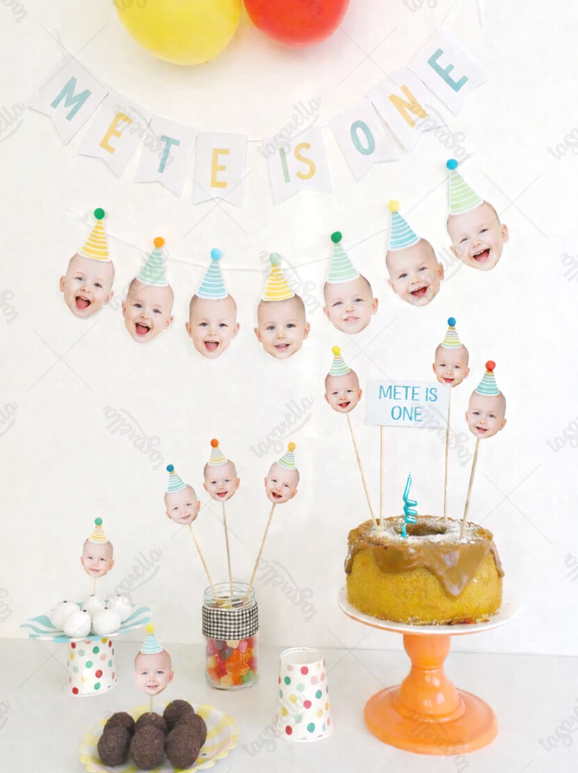 fotografli parti kiti seti