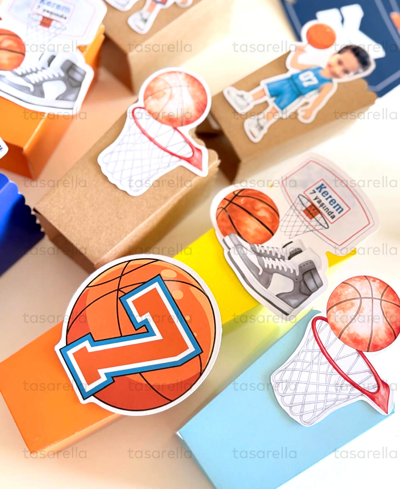 basketbol temali popcorn kutulari