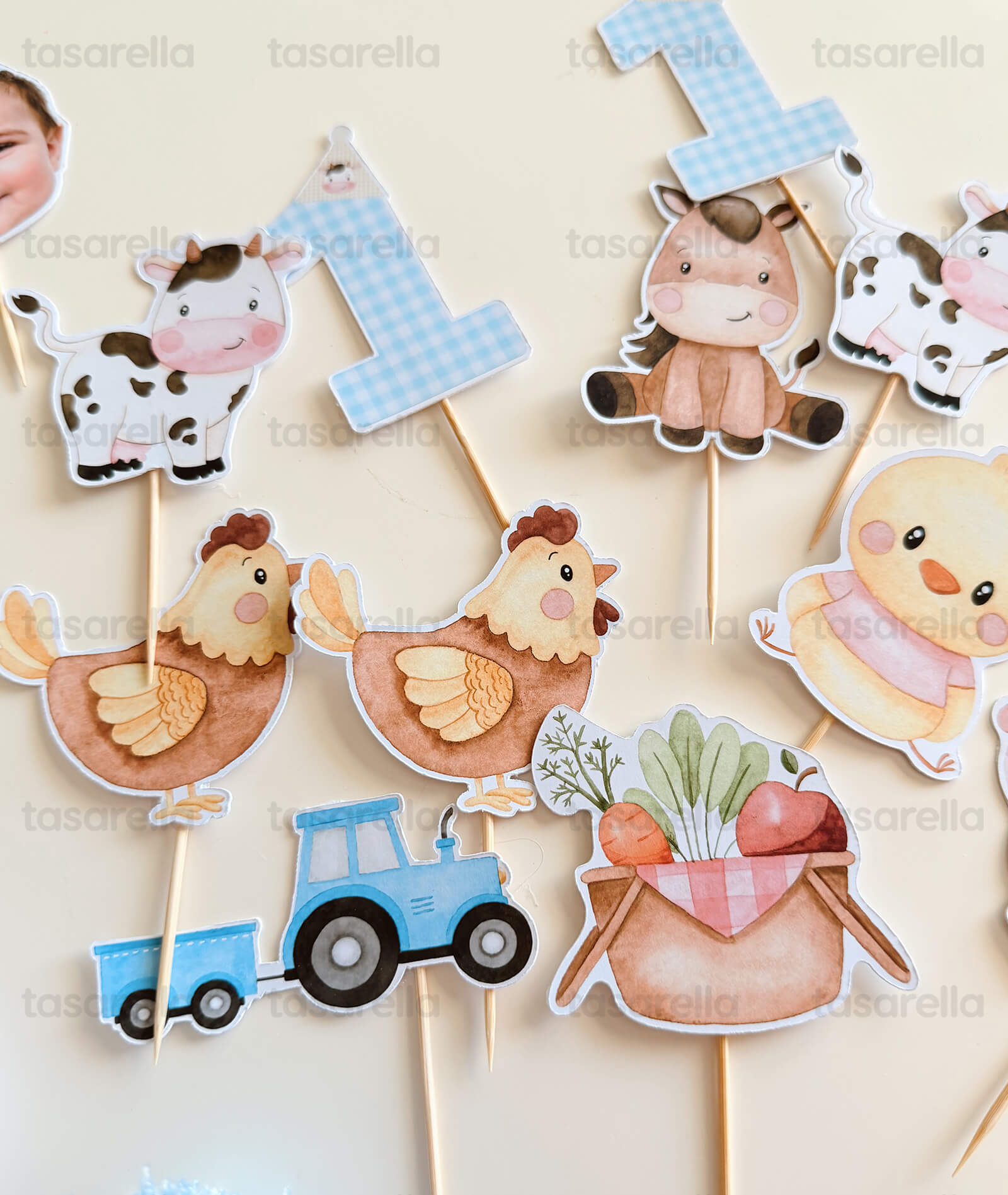 ciftlik temali cupcake süsleme
