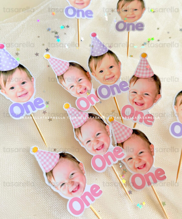 Sevimli Fotoğraflı Cupcake Süsü