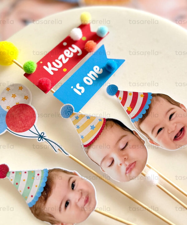 Renkli Fotoğraf Temalı Özel Pasta Süsü