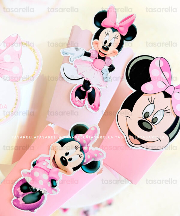 Süslü Minnie Temalı Popcorn Kutuları