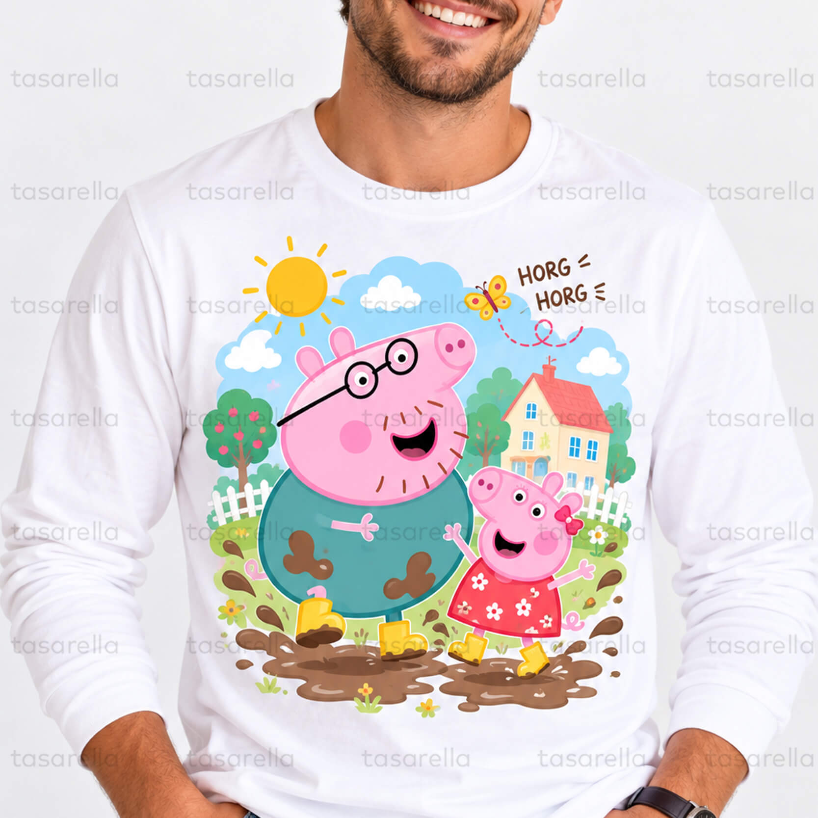 peppa pig temali tsort set