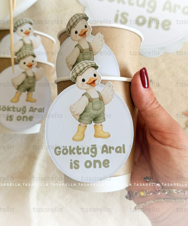 Tatlı Ördek Temalı Karton Bardak